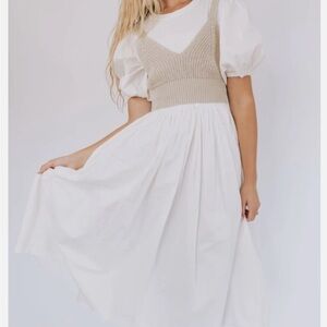 White and Cream Dress